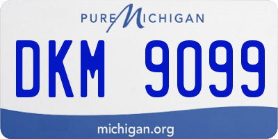 MI license plate DKM9099