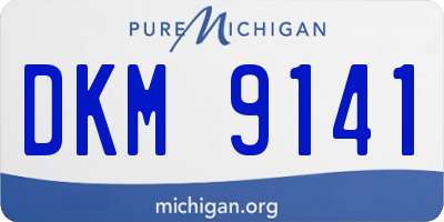 MI license plate DKM9141