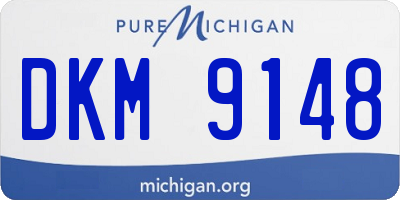 MI license plate DKM9148