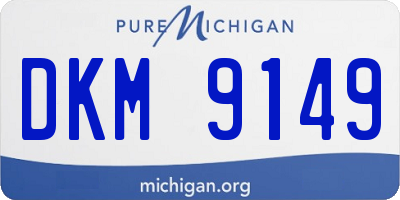 MI license plate DKM9149