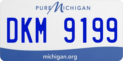 MI license plate DKM9199