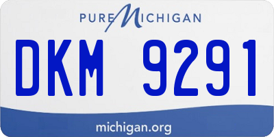 MI license plate DKM9291