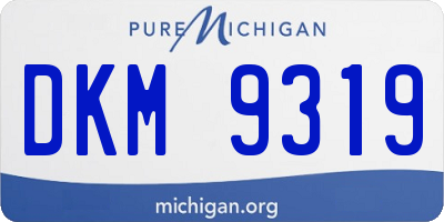 MI license plate DKM9319