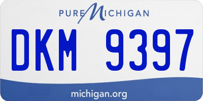 MI license plate DKM9397