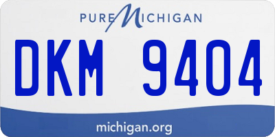 MI license plate DKM9404