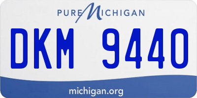 MI license plate DKM9440