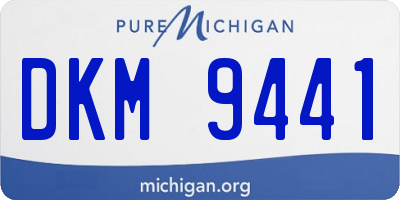 MI license plate DKM9441