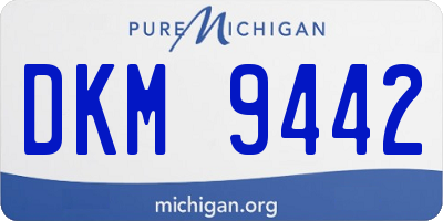 MI license plate DKM9442