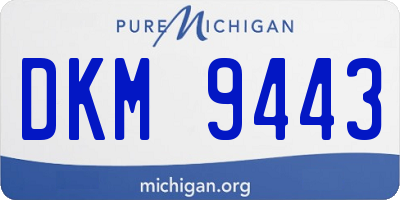 MI license plate DKM9443