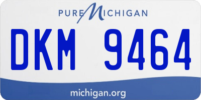 MI license plate DKM9464