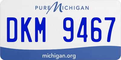 MI license plate DKM9467