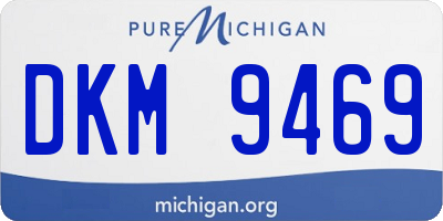 MI license plate DKM9469