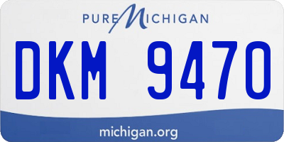 MI license plate DKM9470