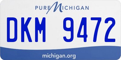 MI license plate DKM9472