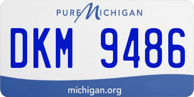 MI license plate DKM9486