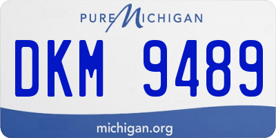 MI license plate DKM9489