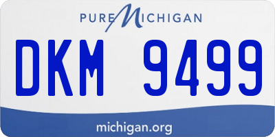 MI license plate DKM9499