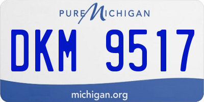 MI license plate DKM9517