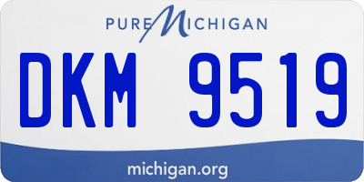 MI license plate DKM9519