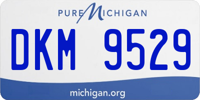 MI license plate DKM9529