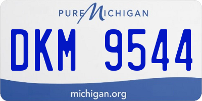 MI license plate DKM9544