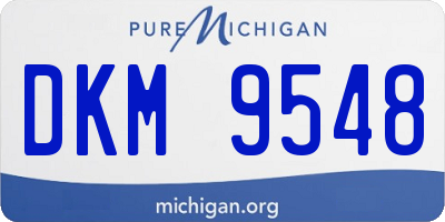 MI license plate DKM9548