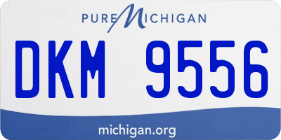 MI license plate DKM9556