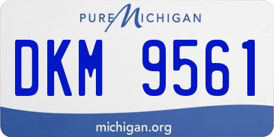 MI license plate DKM9561