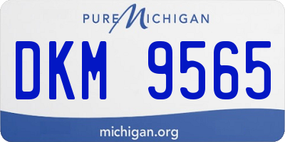 MI license plate DKM9565