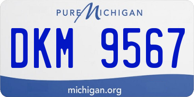 MI license plate DKM9567