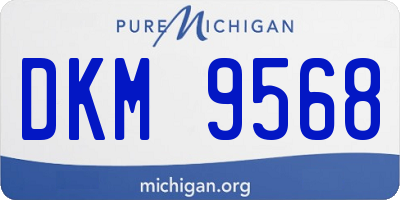 MI license plate DKM9568