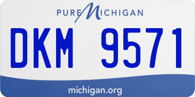 MI license plate DKM9571