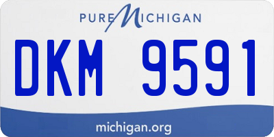 MI license plate DKM9591