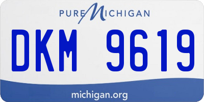 MI license plate DKM9619