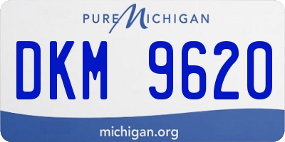 MI license plate DKM9620