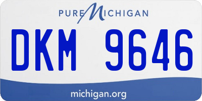 MI license plate DKM9646