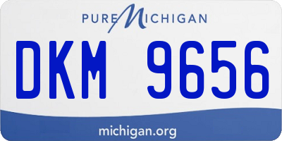 MI license plate DKM9656