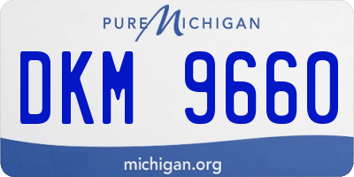 MI license plate DKM9660