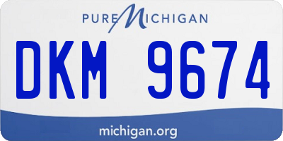 MI license plate DKM9674