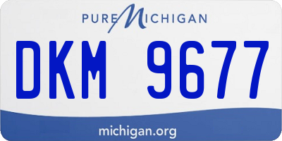 MI license plate DKM9677