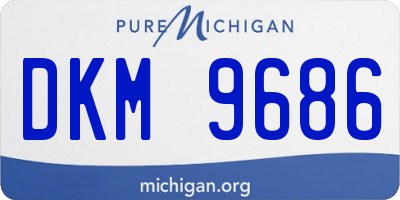 MI license plate DKM9686
