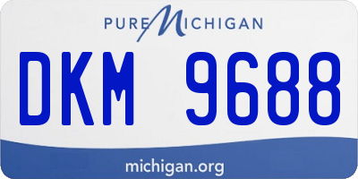 MI license plate DKM9688