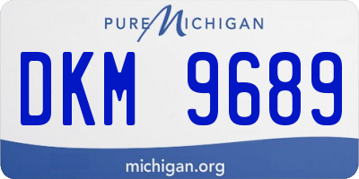 MI license plate DKM9689