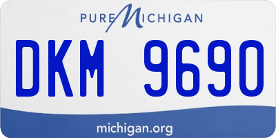 MI license plate DKM9690