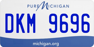 MI license plate DKM9696