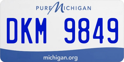 MI license plate DKM9849