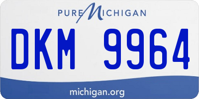 MI license plate DKM9964