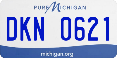 MI license plate DKN0621