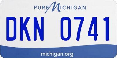 MI license plate DKN0741