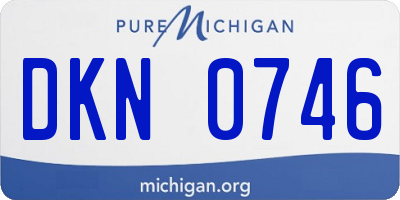 MI license plate DKN0746